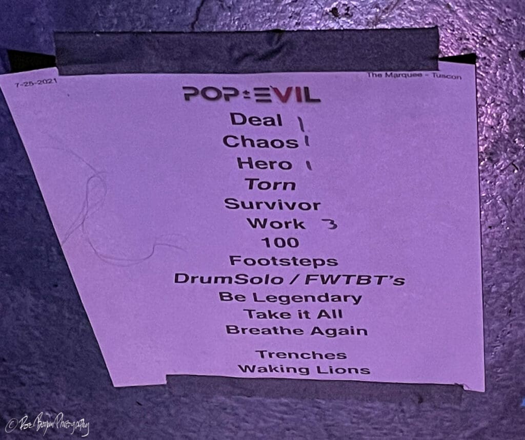 Pop Evil Live The Marquee Theater Tempe Arizona_7-25-21